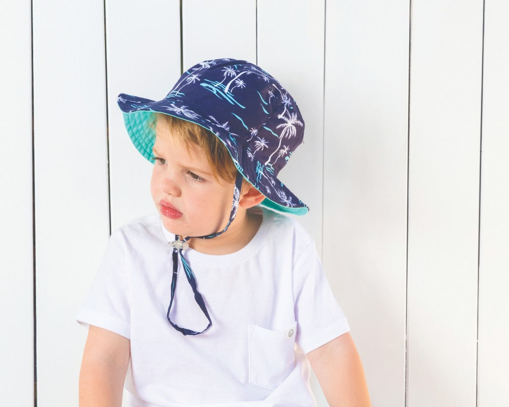 Palms Wide Brim Hat 3 – 6 years