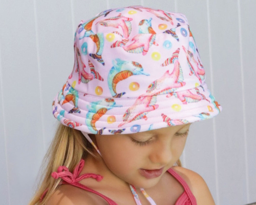 Dolphin Swim Bucket Hat 3 – 6 years