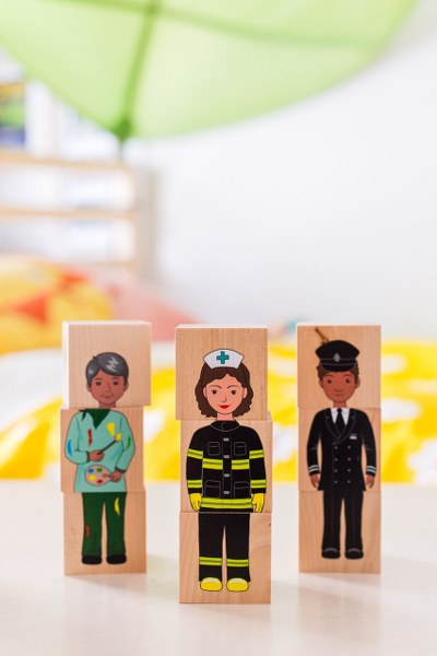 Careers Mix N Match wooden blocks