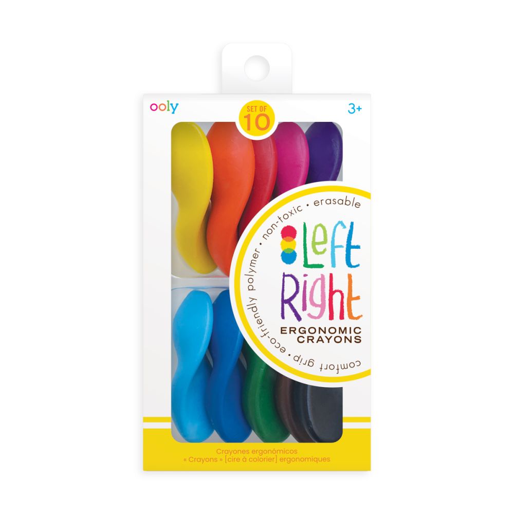 Ooly Crayons – Left/Right Erasable Crayons/10
