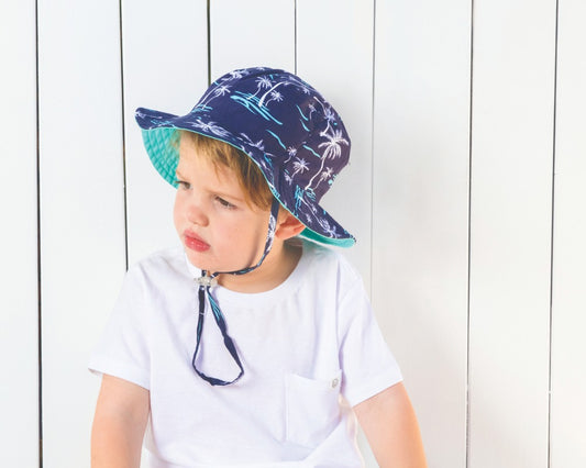 Palms Wide Brim Hat 3 – 6 years