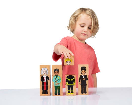 Careers Mix N Match wooden blocks