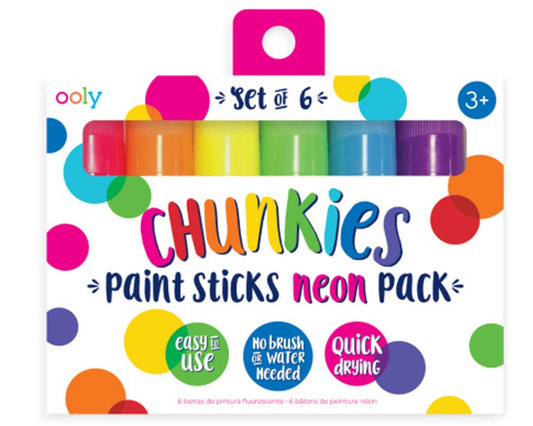 Ooly Chunkie Paint Stick/6 Neon