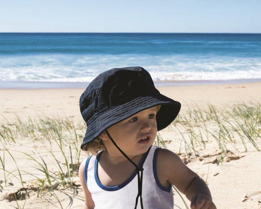 Navy Bucket Hat 0-3 years