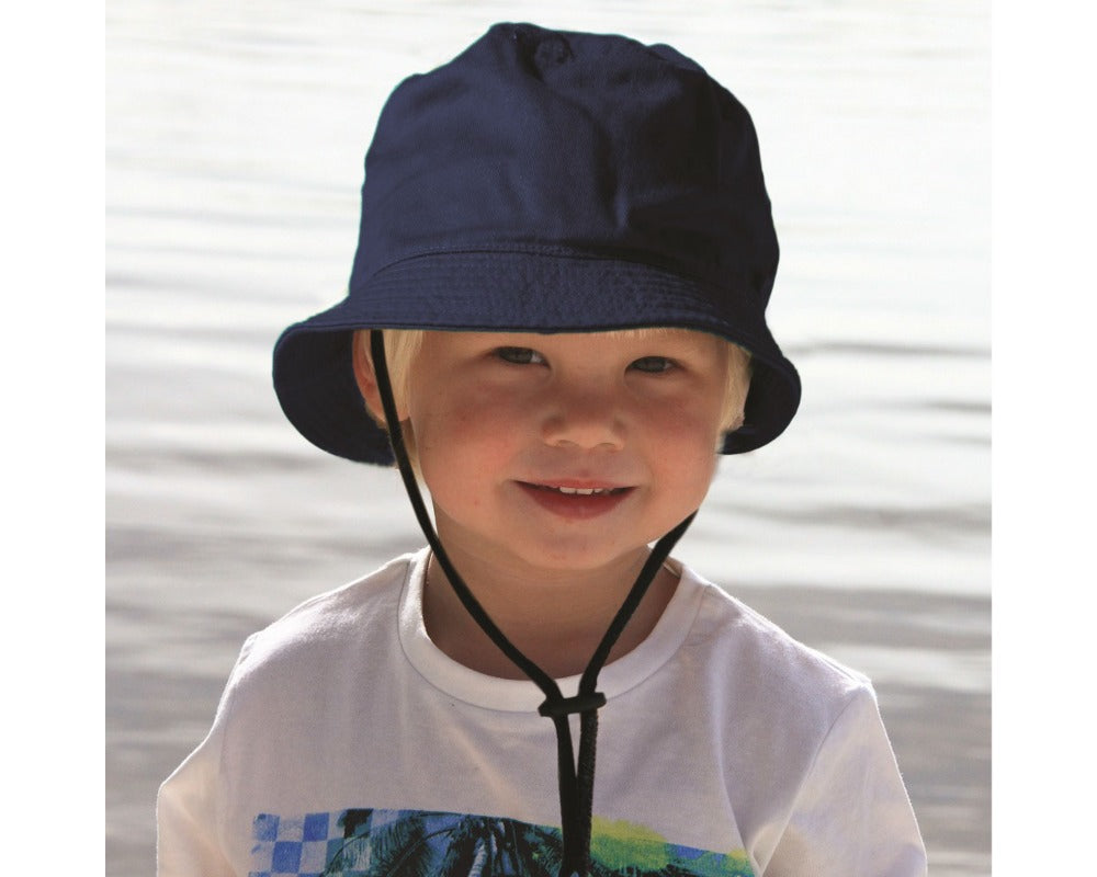 Navy Bucket Hat 3-6 years
