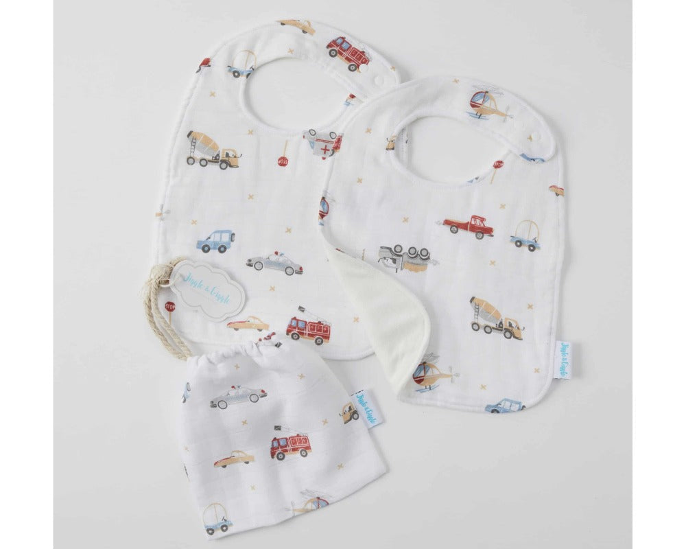 Transport Muslin Bib Set Of 2