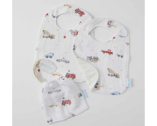 Transport Muslin Bib Set Of 2