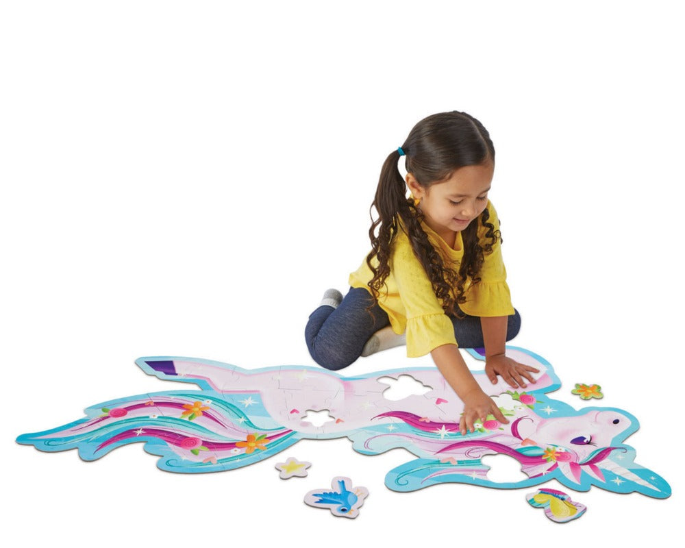 Peaceable Kingdom Floor Puzzle – Shiny Unicorn