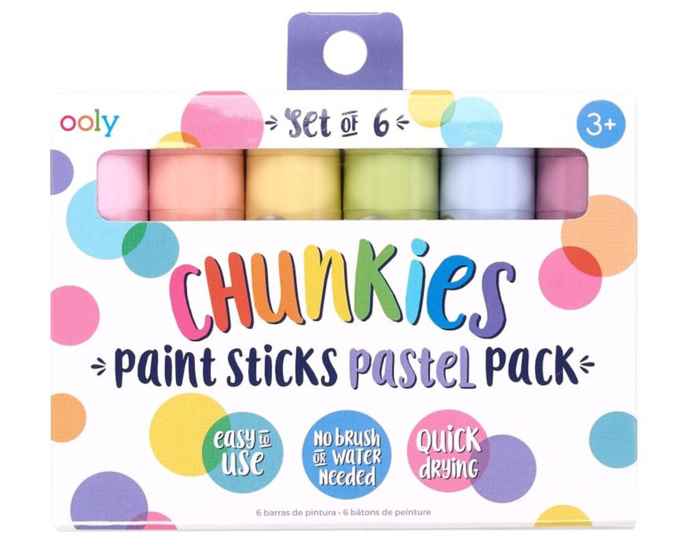 Ooly Chunkie Paint Stick/6 Pastels