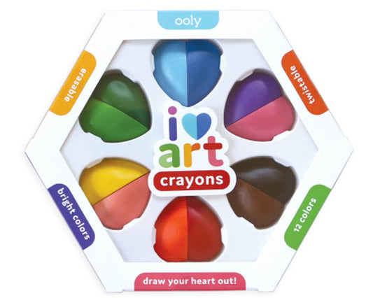 Ooly Crayons – Heart Art Erasable