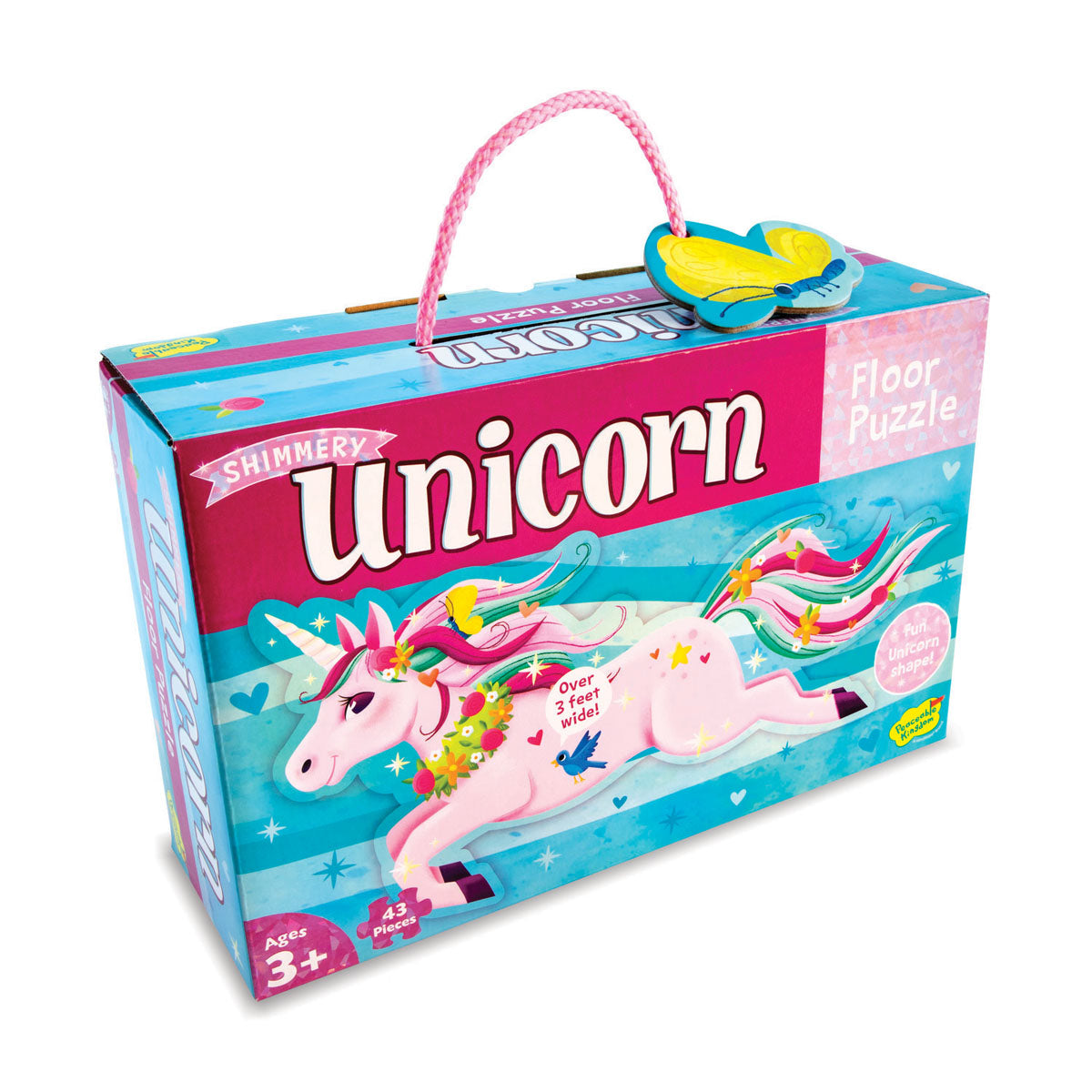 Peaceable Kingdom Floor Puzzle – Shiny Unicorn