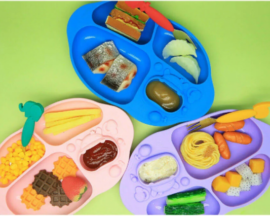 Marcus & Marcus Yummy Dips Suction Divided Plate